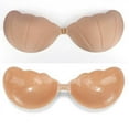 thumbnail image 1 of Deepwonder Women Strapless Seamless Bras Self Adhesive Silicone Invisible Sticky Brasseries Plunge Push Backless Underwear Bra, 1 of 6