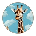 thumbnail image 1 of Deer 6Pcs Round Car Coasters, Microfiber Leather Drink Cup Holders, 11x11 cm/4.3x4.3 in, Auto Car Interior Accessories for Women and Men, 1 of 6