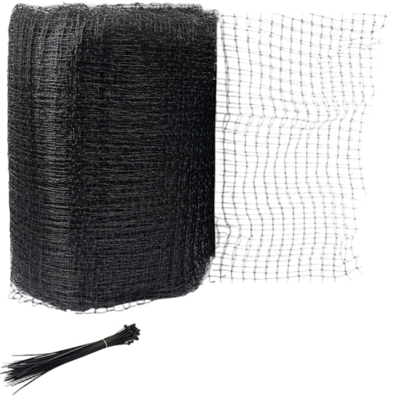 Deer And Bird Netting, 7.0 X 100.0 Ft Reusable Garden Protection Net, With 50 Zip Ties 10 Ground Stakes For Garden Plants Vegetables