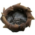 thumbnail image 1 of Deer Antler Ashtray in Rustic Hunting Cabin Bar Decorations or Lodge Decor and Decorative Wildlife Animal Collectibles and Gifts for Outdoorsmen and Hunters, 1 of 3
