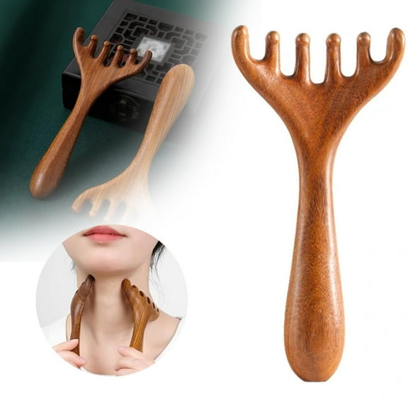 Deer Antler Comb Awwp Stock Clearance Madness Head Massage Comb Five Golden Sandalwood Comb Sandalwood Massager Sandalwood Comb Wooden Scalp Massager Hair Growth Massage Comb