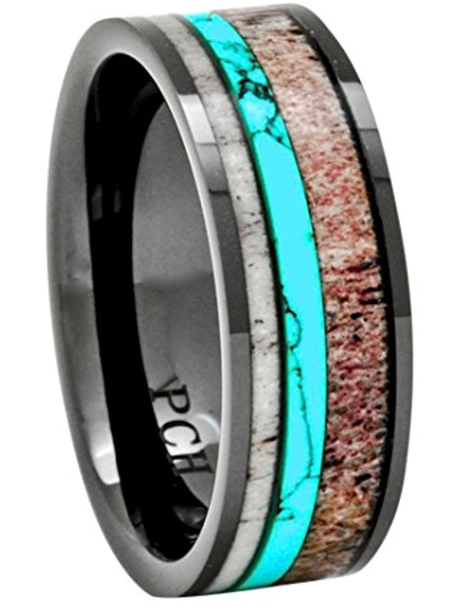 Deer antler deals and turquoise ring