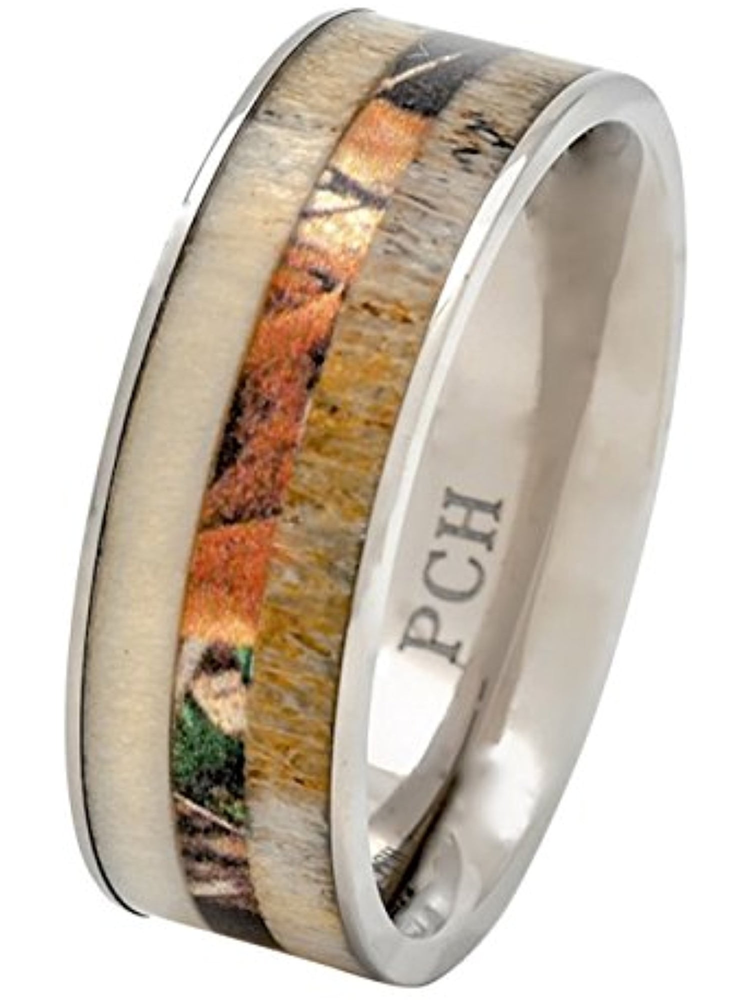 PCH Jewelers Men's Women's Tungsten Ring Abalone Koa Wood Dome 8mm Wed : PCH Jewelers: Ring Selection Click Here for our Latest