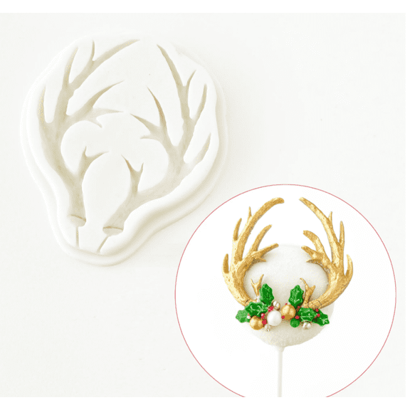 Deer Antlers 2.75 INCH Silicone Mold