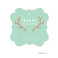 thumbnail image 1 of Deer Antlers  Christmas Fancy Frame Gift Tags, 24-Pack, 1 of 2