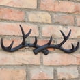 thumbnail image 1 of Deer Antlers Wall Hook Vintage Cast Clothes Hanger Wall- mounted Hat Rack Coat Hanger for Coats Hats Keys Towels, 1 of 6