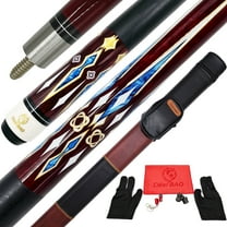 Deer BAO cues Pool cue Stick   Hard Case, 13mm Tip, 58", Hardwood Canadian Maple Professional Billiard Pool Cue Stick 19,20,21Oz Various colors available