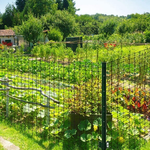 Deer Barrier Fencing, ft x 100 ft, Black - Treated Animal Fence