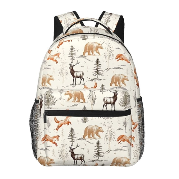 Deer Bear Backpack Lightweight Rucksack Travel Bag for Men and Women
