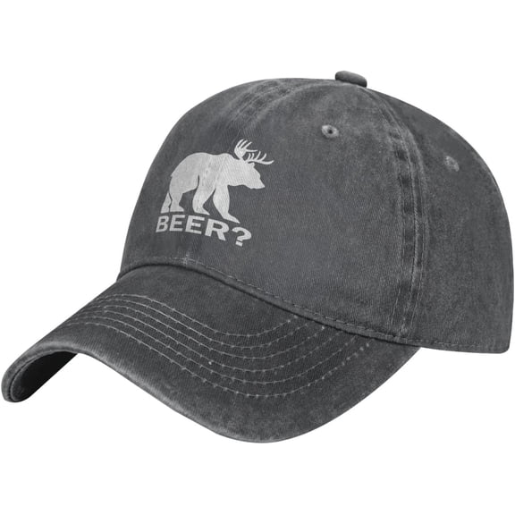 Deer Beer Bear Baseball Cowboy Hat Adjustable Trucker Hat