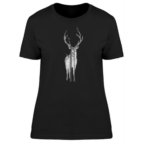 Deer Black Forest Inside T-Shirt Men -Image by Shutterstock, Male Medium