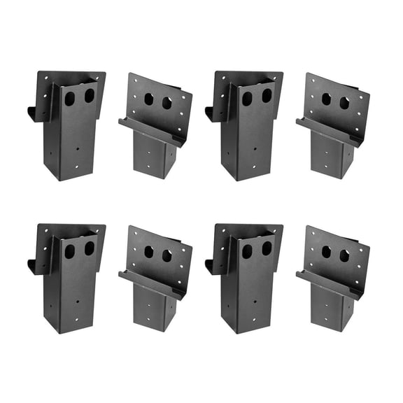 Deer Blind Brackets 3.6x3.6, 2204lbs Platform Brackets, 3.5x3.5 Lumber, Steel Elevator Brackets for Hunting Blinds & Treehouses, 8 Pcs