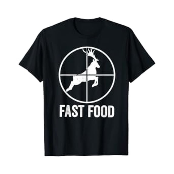 Deer Bow Hunting Fast Food Fun Hunter Christmas T-Shirt - Walmart.com