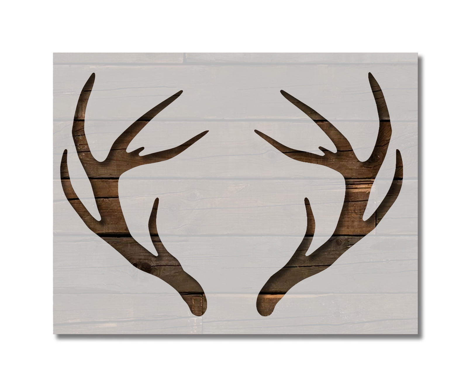 Deer Buck Antlers Horns Stencil Template Reusable 8.5 x 11 for Painting on Walls, Wood, Etc. By Stencilville - Walmart.com deer-buck-antlers-horns-stencil-template-reusable-8-5-x-11-for-painting-on-walls-wood-etc-by-stencilville-walmart-com
