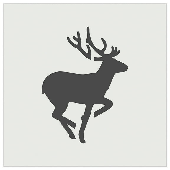 Deer Buck in Profile Solid DIY Cookie Wall Craft Stencil - 5.5 Inch