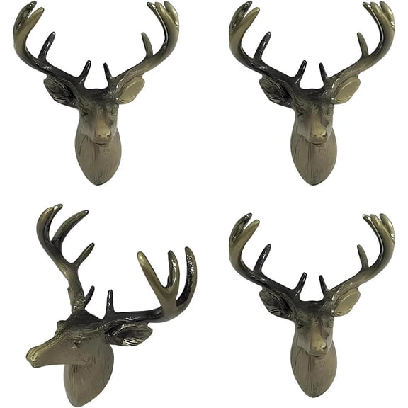 Deer Cabinet Knobs, Animal Drawer Knobs for Dresser Drawers, Cabinet Knob Pulls