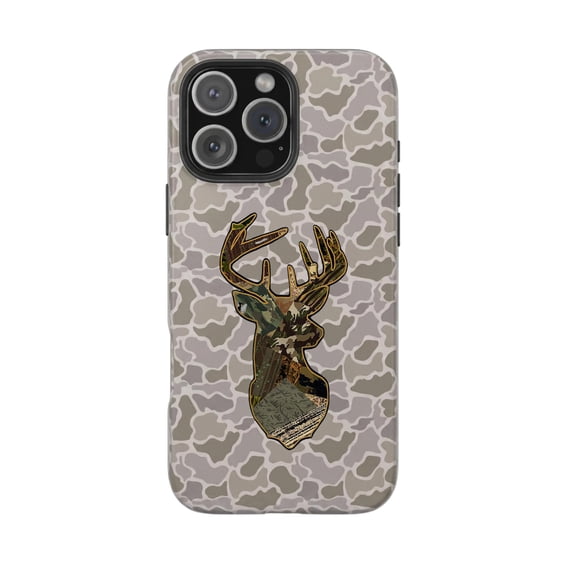 Deer Camo Collage Protective Phone Case Cover for iPhone 17 11 12 13 14 15 17 Pro Max