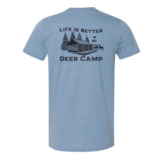 Wildlife Outfitters Men's 'Life is Better at the Deer Camp' Short Sleeve T-Shirt