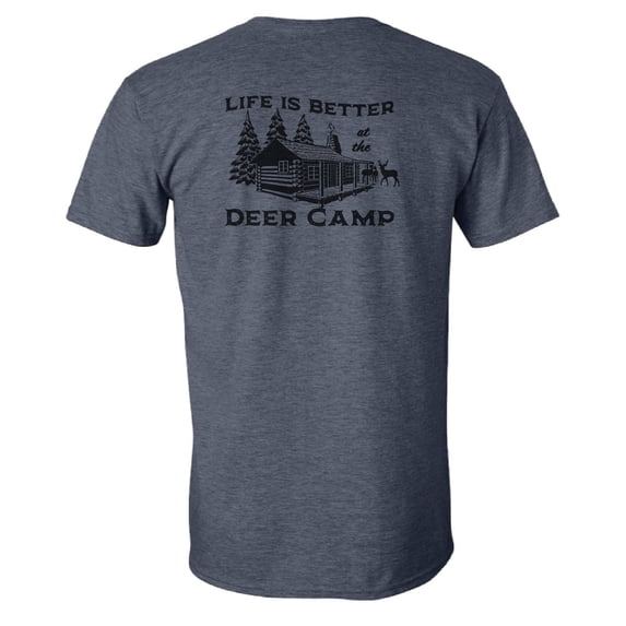 Wildlife Outfitters Men's 'Life is Better at the Deer Camp' Short Sleeve T-Shirt