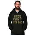 thumbnail image 1 of Deer Can't See Me Camo Hunting Unisex Plus Fleece Graphic Hoodie Brisco Brands 2X, 1 of 5