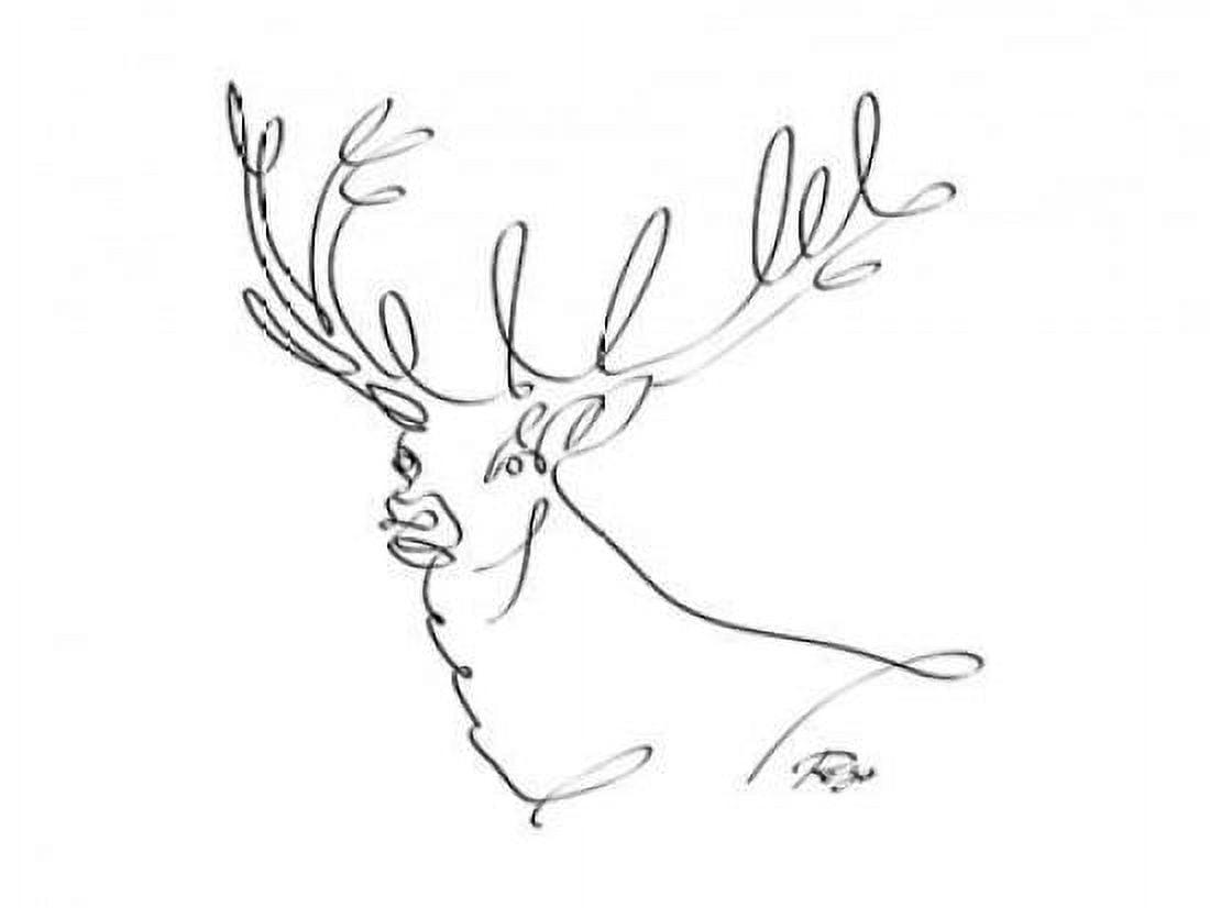 Deer Canvas Art - Gholam Reza Mahdavi (18 x 24)
