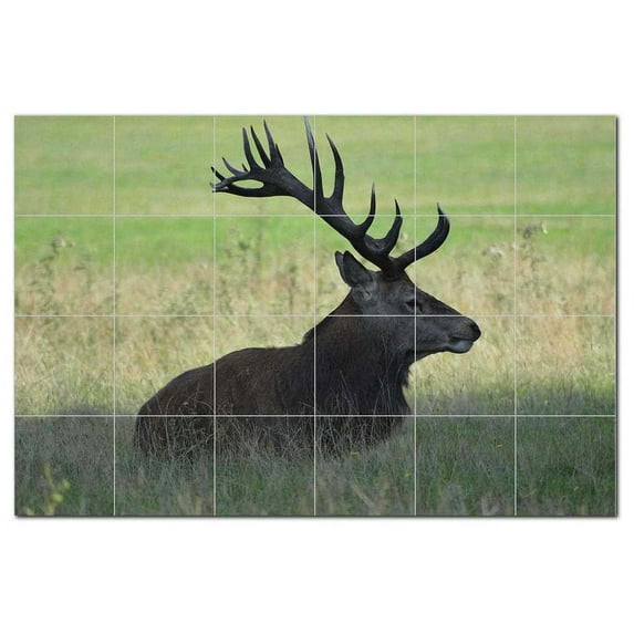 Deer Ceramic Tile Mural Kitchen Backsplash Bathroom Shower, 402753-XL64