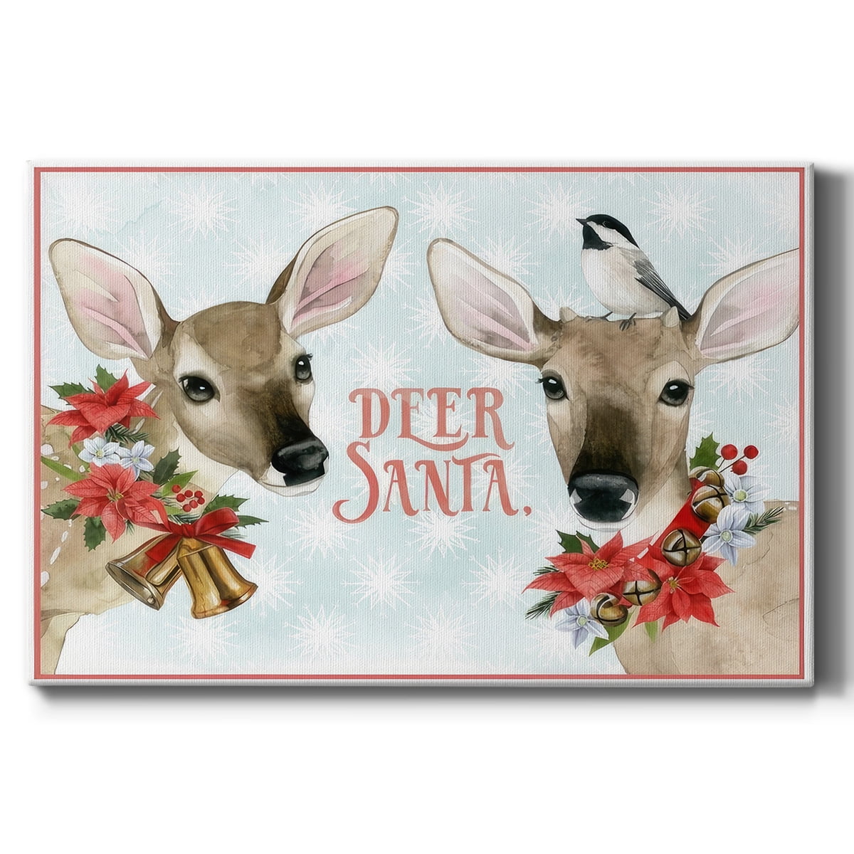 Deer Christmas Collection A- Gallery Wrapped Canvas