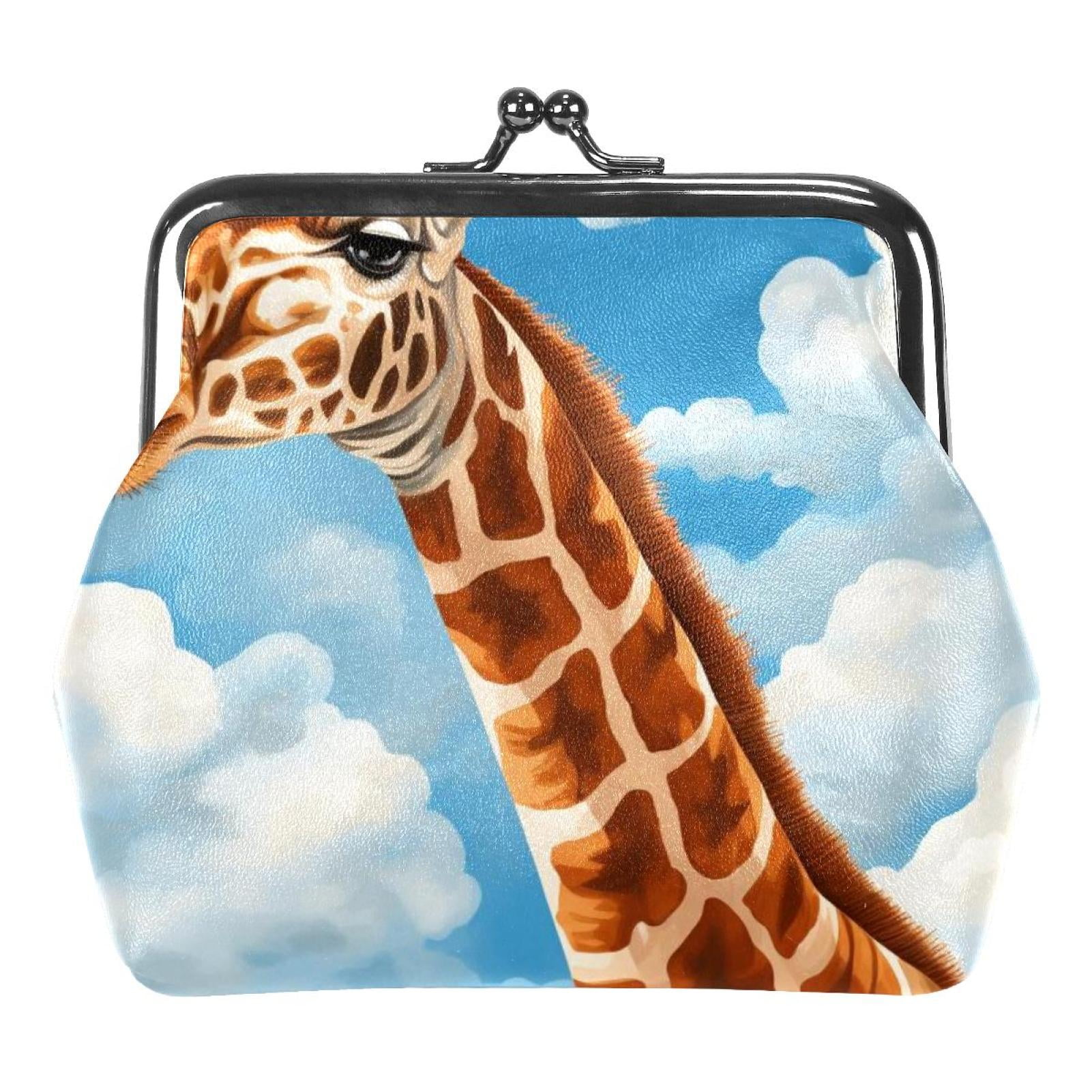 Deer Coin Purse Vintage Pouch Buckle Clutch Bag KissLock Change Purse