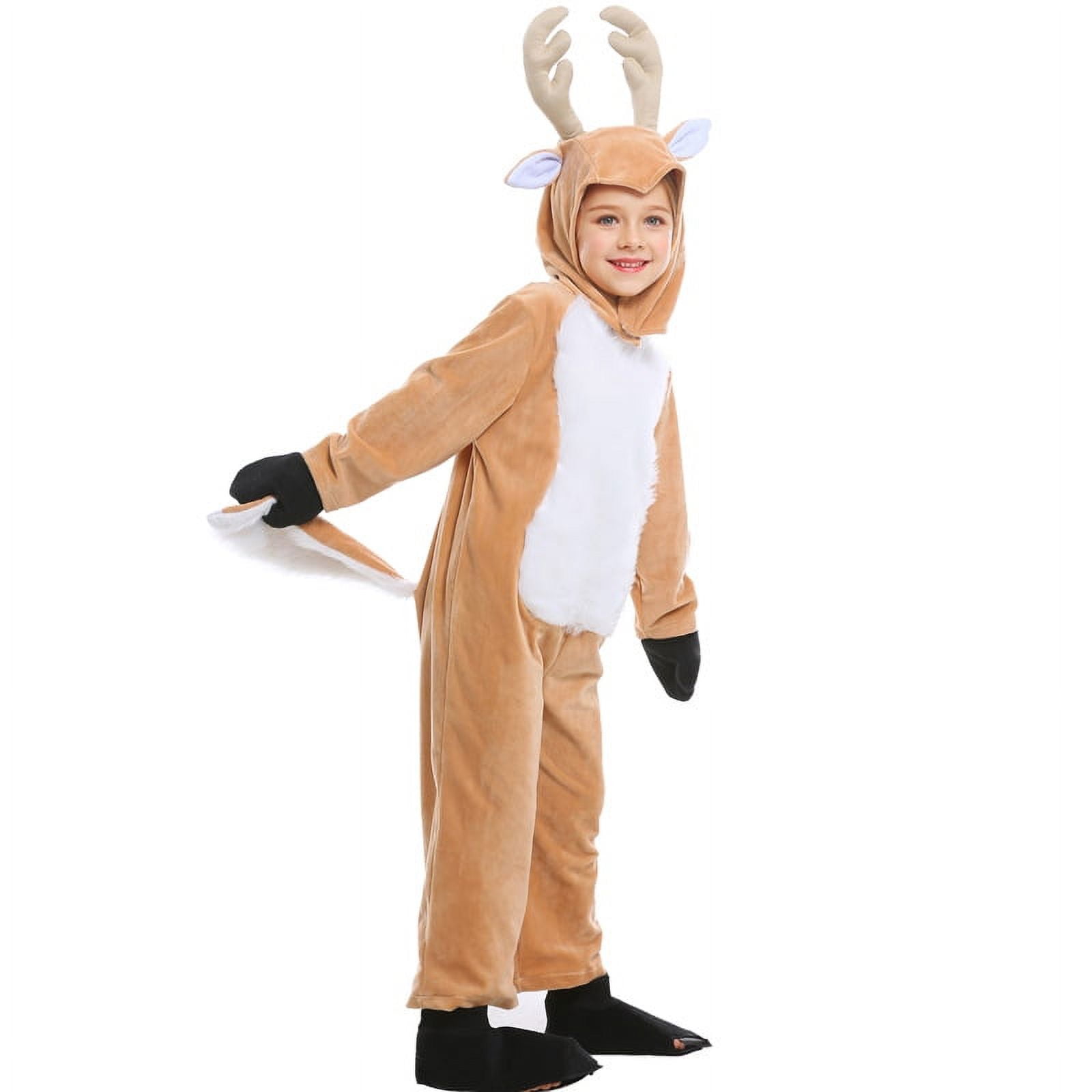 Deer Costume for Kids Reindeer Outfit for Boys and Girls Halloween