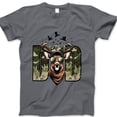 thumbnail image 1 of Deer Dad T-Shirt – Camo Hunting Graphic Tee with Cool Antler Buck in Sunglasses, Funny Father’s Day Gift for Outdoorsy Dad, Hunter Shirt, 1 of 7