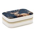 thumbnail image 1 of Deer Decorative Velvet Jewelry Box with Removable Compartment - Portable Necklace Organizer - Great Gift!, 1 of 7
