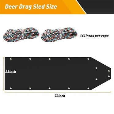Deer Drag Sled for Ice Fishing, Hunting Game, Firewood, Hunting Gear Accessory Skiing And Snowboarding Tool Accessories