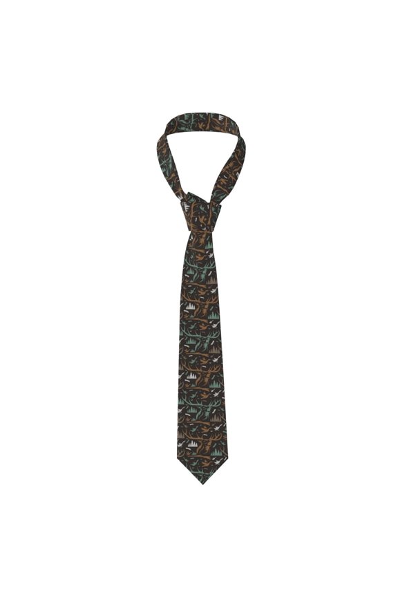Deer Duck Hunting Vintage Men's Formal Necktie Business Suit Accessory Ties for Weddings Banquets Office Gift