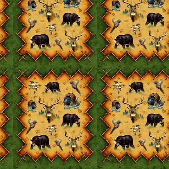 Deer Duck Pheasant Elk Bear Turkey Game Hunting Hunter Premium Roll Gift Wrap Wrapping Paper