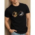 thumbnail image 1 of Deer Duo T-Shirt t shirt cotton tshirts mens summer short graphic tees black Unique designs, summer prints New spring and autumn styles Fashionable printed T-shirts Daytime and weekend wear Soft and, 1 of 7
