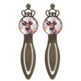 thumbnail image 1 of Deer Elegant Vintage Copper Crown-Shaped Bookmarks Set - Stainless Steel Book Accessories for Book Lovers, 1 of 5