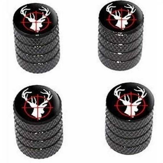 Deer Elk Buck Hunting Tire Rim Wheel Aluminum Valve Stem Caps, Multiple Colors
