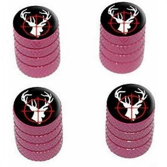 Deer Elk Buck Hunting Tire Rim Wheel Aluminum Valve Stem Caps, Multiple Colors