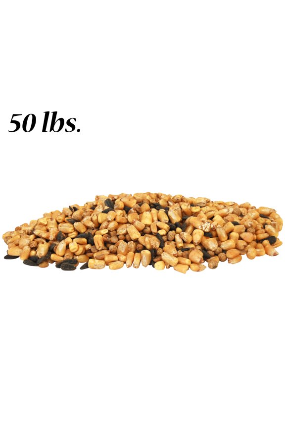 Deer Feed Mix, 50 lbs - Premium Blend of Seed, Grain, Salt & Cane Molasses with Added Minerals and Protein, Nutritious Wildlife Feed for Healthy Deer, Bucks, Does & Fawns