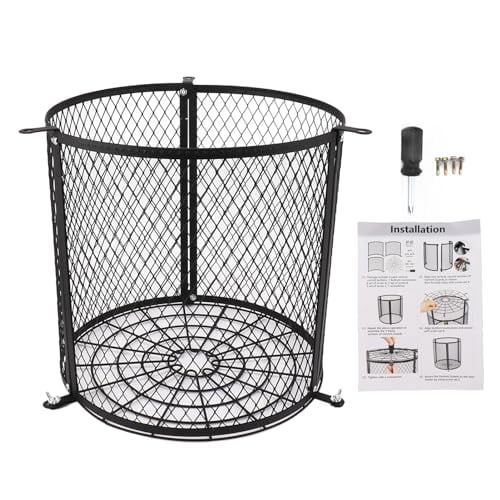 Stainless Steel Varmint Guard Cage With Cover - For Outdoor Deer Feeders