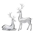 thumbnail image 1 of Deer Figurine Set, Resin Standing and Sitting Deer for Christmas Cabinet Decor and Holiday Console Styling, 1 of 6
