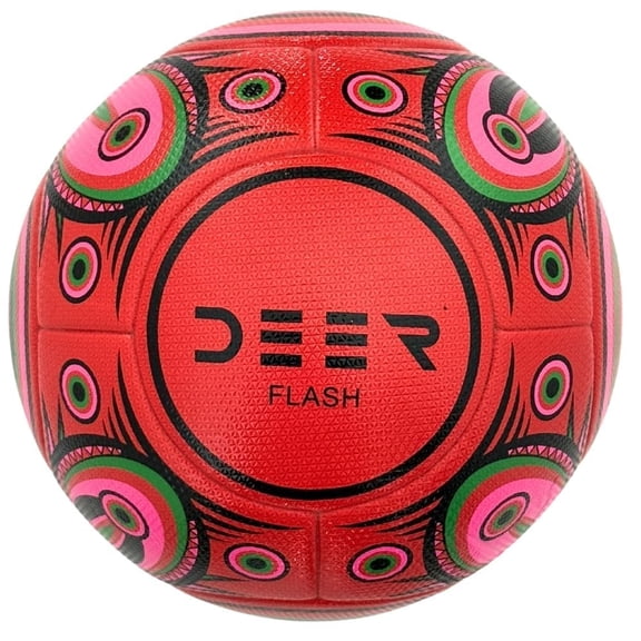 Deer Flash Soccer Ball – for Club, Training, Match Performance,Indoor & Outdoor Soccer,Suitable for Grass & Astro | 14 Panel, Fabric Wrapped Rubber Bladder | Size 5 for Youth & Adult Soccer Players |