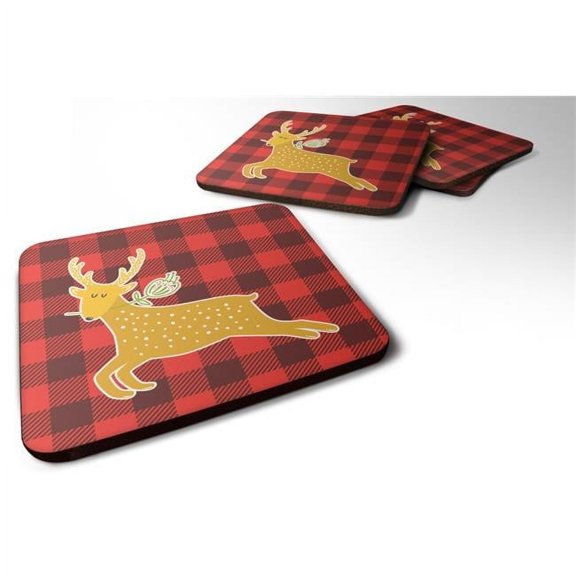 Deer Foam Coasters - Set of 4