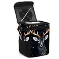 thumbnail image 1 of Deer Foldable Car Trash Bin with Lid, Leak-Proof, Hanging Storage Bag - Car Garbage Can and Trash Can, 1 of 6