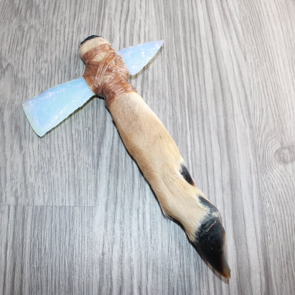 Deer Foot Handle Opalite Head Ornamental Tomahawk #16068 Axe Hatchet