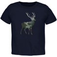 thumbnail image 1 of Deer Forest Nature Hiking Hunting Toddler T Shirt Navy 2T, 1 of 1