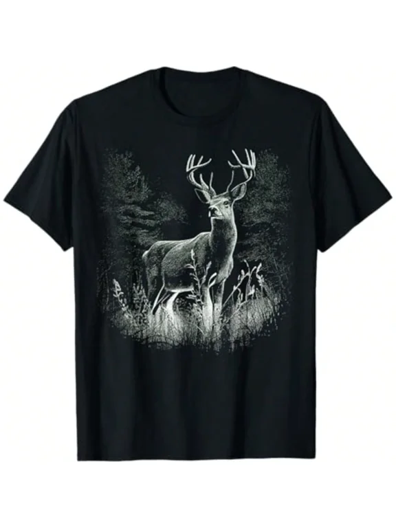 Deer Forest Nature Lover Stag Hunting Hunter T-Shirt