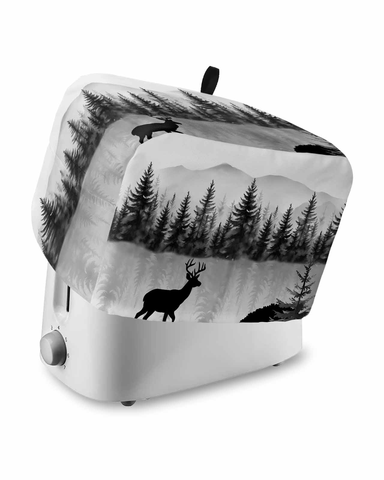 Tree Motif Toasters Deer Forest Toaster Cover 2 Slice, Small Kitchen Appliance Covers ...