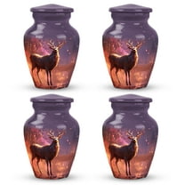 Deer Funeral Cremation Urn - Burial Urns For Ashes - Keepsake Urn For Human Ashes - Cremation Urns For Human Ashes - Small Urn For Ashes - Adult Urns For Human Ashes (Size -3Inch, 4Pcs)