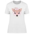 thumbnail image 1 of Deer Girl Cute Cartoon T-Shirt Women -Image by Shutterstock, Female x-Large, 1 of 2